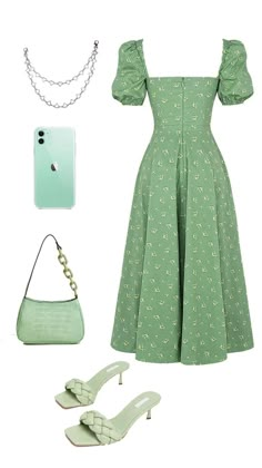 Green Outfits For Women, Green Dress Outfit, Modesty Outfits, Cute Modest Outfits, Casual Day Outfits, Easy Trendy Outfits, Modest Fashion Outfits, Looks Chic