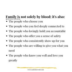 a poem with the words family is not solely by blood - it's also