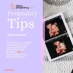 two pictures with the words pregnant tips on them and an image of a baby's breast