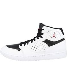 Amazon.com | Nike Men's Jordan Access Basketball Shoe, White Gym Red Black, 9.5 UK | Basketball Uk Basketball, Jordans For Men, Nike Jordan, Basketball Shoes, Air Jordan