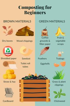 Composting for Beginners blog Composting Infographic, What Not To Compost, Why Compost, Start Composting, Making A Compost Pile, Red Wiggler Worms