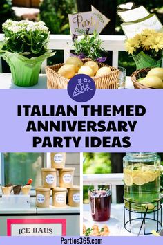 the italian themed anniversary party ideas