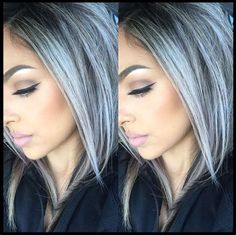 Colors For Gray Hair, Blond Cenușiu, Wash Out Hair Color, Silver Ombre Hair, Grey Hair Wig, Gray Ombre, Gorgeous Gray Hair, Latest Hair Color