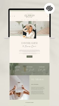 the website design for an interior designer