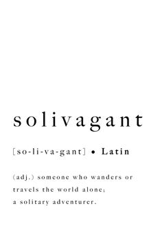 the words sollivagant are written in black and white on a white background