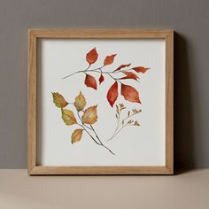 an image of some leaves in a frame