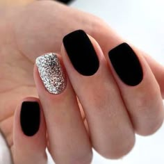 Matte Black Nails, Valentine Nails, Nail Design Inspiration, Purple Nail, Black Nail Designs, Blue Nail, Disney Nails, Black Nail