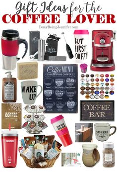 coffee lover gift ideas for the coffee lover in your life, including mugs and other items