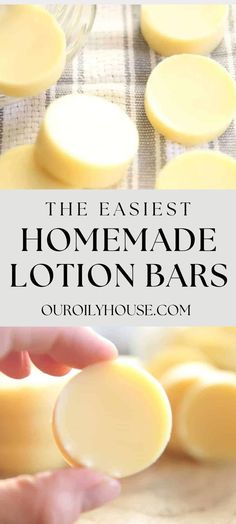 the easy homemade lotion bars are made with just 3 ingredients