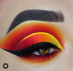 Reggae Makeup Ideas, Pokemon Makeup, Evening Eye Makeup, Sunset Makeup, Eye Makeup Images, Windows To The Soul, Bright Eye Makeup, Makeup Portfolio