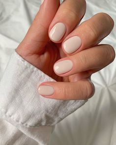 Engagement Nails, Milky Nails, Round Nails, Clean Nails, Manicure Y Pedicure