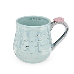 Morning routine got you down? Grab your new favorite mug and get things brewing—you were mermaid for greatness! This under-the-sea-inspired accessory is complete with seashell detail, metallic accents, and a cheekily inspirational quote. - Holds 12 oz - Hand wash recommended - Do not microwave Sea Queen, Mermaid Mugs, Blue Mug, Tea Tumbler, Mermaid Gifts, Mermaid Inspired, Ceramic Tea Cup, Cute Mermaid, Cute Coffee Mugs