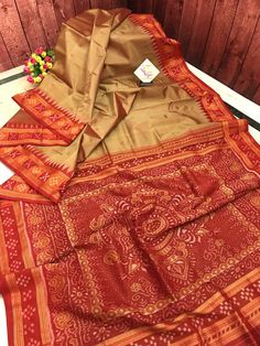 Sandstone Color Sambalpuri Silk Saree Sandstone Color, Design Color