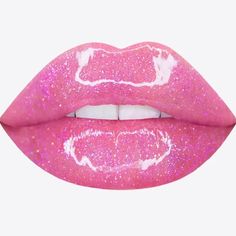 Super Cute Sheer Lippie With Glitter Cherry Lip Gloss, Glitter Lipgloss, Hide Dark Circles, Hot Pink Lips, Cherry Lips, Shiny Lips, Bare Lip, Pink Iridescent, Lip Gloss Colors