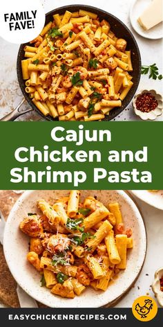 the recipe for cajun chicken and shrimp pasta