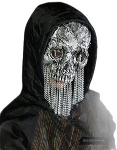 Spooky Mask For Cosplay, Cyberpunk Halloween Costume Mask, Cyberpunk Halloween Mask Costume Accessory, Full Face Rave Mask For Halloween, Rave Style Full Face Mask For Halloween, Phantom Masquerade Mask For Halloween, Phantom Color Masquerade Mask For Halloween, Halloween Masquerade Mask In Phantom Color, Full Face Punk Halloween Masks