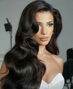 Pageant Hair, Hollywood Hair, Bridesmaid Hair Makeup, Bridal Hair Inspiration, Long Hair Wedding Styles, Glam Hair, Wedding Hair Inspiration, Wedding Hair Down