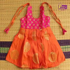 Pattu Langa, Kids Frock, Cotton Frocks For Kids, Pattu Pavadai, Kids Dress Collection, Kids Wear Girls, Kids Blouse Designs