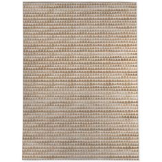 a beige rug with brown dots on it