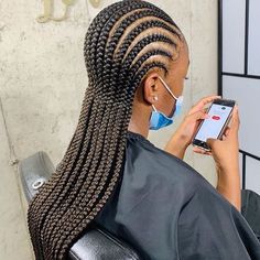 Braids Cornrows For Black Women, Pushback Cornrows Braids, Cornrows Straight Back For Black Women, Fashion Braids Hairstyles, All Backs Braids, Waist Length Cornrow Braids, Straight Back Cornrows Black Women, Big Conrows Lines For Black Women, Cornrow To The Back Hairstyles