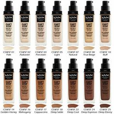 Over Achiever, Nyx Foundation, Full Coverage Powder Foundation, Makeup Advertisement, Colors For Skin Tone