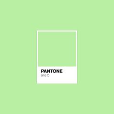 the pantone logo is shown on a light green background with black and white lettering