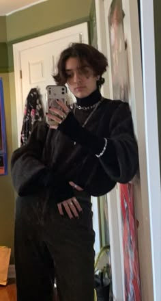 Male Goth Fashion Casual, Hot Goth Outfits Men, Goth Enby Outfits, Enby Outfits Winter, Hot Masc Outfits, Witchcore Outfit Male, Masc Witch Outfit, Male Witch Aesthetic Fashion, Hot Male Outfits Aesthetic