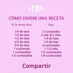 a pink poster with the words comparir written in spanish