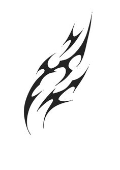 an abstract black and white tattoo design