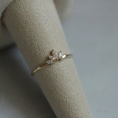 a close up of a ring on a cloth