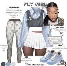 Campus 00, Cute Highschool Outfits, Outfits For Girls, Stylish Summer Outfits, Swag Outfits For Girls, Cute Swag Outfits