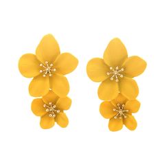 PRICES MAY VARY. 1.Elegant Flower Earrings -- Inspired by Bohemian and Hawaiian styles, our floral dangle earrings featured two graduated bloom flowers in matte finish with a center of gold tone stamen, adding charm to your outfits whenever your wear.Add some texture and color to your jewelry collection with our charming dangling floral earrings. These flower stud earrings made a bold statement with these handcrafted long dangle earrings style! So colorful and eye-catching! 2.Durable and Comfort Flower Statement Earrings, Tropical Jewelry, Flower Dangle Earrings, Long Dangle Earrings, Elegant Flowers, Hawaiian Style, Flower Earrings Studs, Flower Studs, Floral Earrings