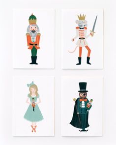 Nutcracker Christmas Card, Christmas Card Set, Christmas Stationery, Holiday Greeting Cards, Noel Christmas