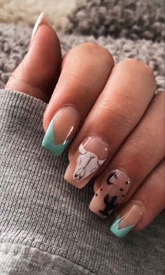 Western Style Nails, Skull Nails, Style Nails