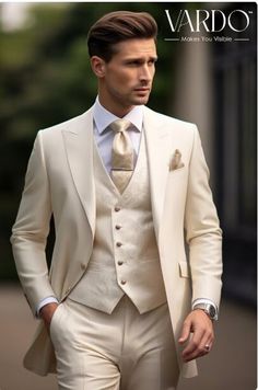 >>ORIGINAL ARTWORK AND CONTENT, PLEASE DO NOT COPY<< Men Suits, Suits For Man, Classic Cream Tuxedo Suit for Men, Elegant Formalwear , Elegant Formalwear , Timeless Style for Men. Classic and Stylish Formal Wear for Men piece Wedding Suit, Double Breasted, Formal Fashion Slim Fit Suit. Description: Elevate your style with our meticulously crafted Men's Cream Tuxedo Suit - the epitome of sophistication for any formal occasion. Tailored to perfection, this suit exudes timeless charm and refined el Cream Tuxedo, Tuxedo Suit For Men, Suit Double Breasted, Cream Suit, Wedding Tux, Stylish Mens Suits, Formal Fashion, Suit For Men, Cream Jacket