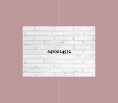 a white brick wall with the words 4to042232 on it