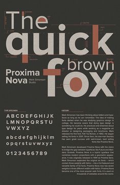 the quick brown fox font and numbers