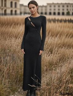 Olivia Mark - Winter Sensational Fashionable Turtleneck Long Sleeve Knitted Slim Fit Dress Knit Bodycon Dress, Sequin Evening Gowns, Long Sleeve Evening Gowns, Bodycon Sweater Dress, Bodycon Sweater, Winter Chic, Blue Sleeveless Dress, Turtleneck Long Sleeve, Knitted Bodycon Dress