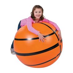 What a giant basketball. This prop for our Sports VBS theme makes for an awesome addition to VBS decorations as well as an addition to group playtime. Make it a game and have kids pass around the ball and name off different facts you learned that day or different verses. Vinyl. Inflated 30 inch. OTC