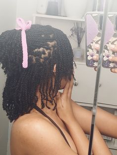 #crochet #naturalhaircare #fashion #minitwiststyles #blackgirl #diy Mini Twists Protective Style, Mini Twist Bob, Mini Twists 4c Hair, Mini Twist Tutorial, Mini Twists Styles, Natural Hair Bun Styles, Quick Natural Hair Styles