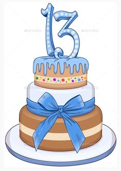 a birthday cake with blue icing and a number five on top - food objects