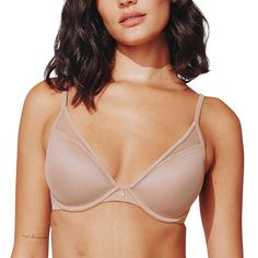 PRICES MAY VARY. OUR CLASSIC CONTOUR PLUNGE BRA: The ultimate cup-size balancing act: a plunge bra with removable pads to customize cleavage or even out different breast sizes. She loves deep V-necks and is perfect for petite frames and day-to-night wear. HALF CUP SIZES: In between? ThirdLove offers exclusive half cup sizes for a perfect fit. Slash sizing indicates a half cup size. Example: D/DD = D ½ Cup PERFECT FIT: Our plunge bras allow for a perfect custom fit. Each push up bra features ultra thin foam uplift cups for shape and nipple coverage, removable push up pads to boost cleavage or balance cup sizes, and a smoothing, double layer back that allows for zero lines under any of your clothes. SO COMFORTABLE YOU FORGET YOU'RE WEARING A BRA: Built for comfort and everyday wear, this sex Bra Liner, Push Up Pads, New Bra, Lounge Lingerie, Everyday Bra, Cup Sizes, Plunge Bra, Night Wear, Bra Straps