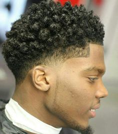 #curlyhairstyles #fadeshortmenshairstyles #fadehaircut #taperedcut #recipes Bart Styles, Blowout Haircut, Black Boys Haircuts, Taper Fade Haircut, Black Men Haircuts, Tapered Haircut, Black Men Hairstyles