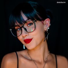 Rodz Square Black Frame Glasses | Zeelool Optical Edgy Glasses, Black Frame Glasses, 70s Glasses, Glasses Inspo, Glasses Square, Women Glasses, Prescription Glasses Online, Eyeglass Chain, Frame Glasses