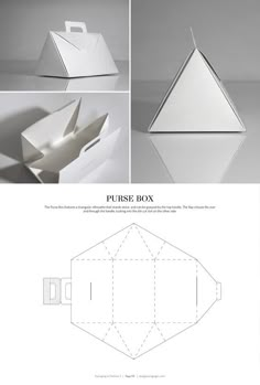 an origami box is shown with instructions to make it