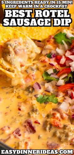 a bowl filled with mexican food and tortilla chips