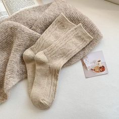 47361735295265 Japanese Harajuku Fashion, Japanese Fashion Harajuku, Color Socks, Cashmere Socks, Cozy Socks, Wool Winter, Winter Socks, Women's Socks, Long Socks