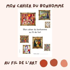 a poster with different paintings on it and the words mon caher du bonhome