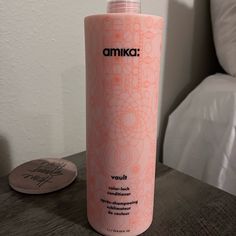 Large Bottle Of New Amika Color Lock Conditioner. A Creamy Conditioner That Is Packed With Uv Filters And Antioxidants To Prevent Fading And Keep Color Vibrant For Longer. Amika Hair, Amika Hair Products, Color Locks, Hair Conditioner, Glow Up?, Womens Hairstyles, Conditioner, Cream, Hair