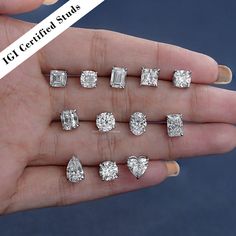 Fancy Shaped 2.00 TCW Lab Grown Diamond Studs, IGI Certified Minimalist Solitaire Earrings, Elegant Statement Stud Earrings For Women, Elevate your elegance with jewelry made by TrueLight Diamonds. || 𝐖𝐞 𝐨𝐟𝐟𝐞𝐫 𝐦𝐚𝐭𝐜𝐡𝐢𝐧𝐠 𝐩𝐚𝐢𝐫𝐬 𝐢𝐧 𝐥𝐚𝐛-𝐠𝐫𝐨𝐰𝐧 𝐝𝐢𝐚𝐦𝐨𝐧𝐝𝐬, 𝐧𝐚𝐭𝐮𝐫𝐚𝐥 𝐝𝐢𝐚𝐦𝐨𝐧𝐝𝐬, 𝐚𝐧𝐝 𝐠𝐞𝐦𝐬𝐭𝐨𝐧𝐞𝐬 || ❖  𝐒𝐭𝐨𝐧𝐞 𝐃𝐞𝐭𝐚𝐢𝐥𝐬  ❖   *   Shape: Round, Princess, Pear, Emerald, Radiant, Cushion, Oval, Square OMC, Asscher, Heart, OEC Round, Old Mine Cus Statement Stud Earrings, Diamond Solitaire Earrings, Matching Pairs, Solitaire Earrings, Jewelry Care Instructions, Earrings Elegant, Stud Earrings For Women, Wedding Jewelry Earrings, Bespoke Jewellery